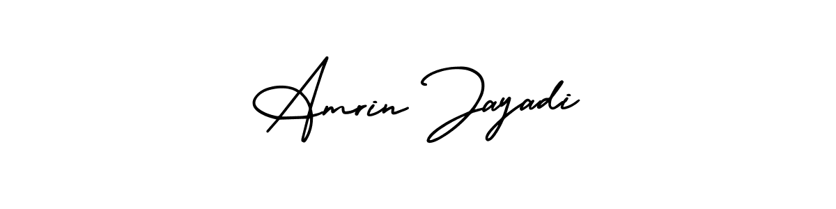 Design your own signature with our free online signature maker. With this signature software, you can create a handwritten (AmerikaSignatureDemo-Regular) signature for name Amrin Jayadi. Amrin Jayadi signature style 3 images and pictures png