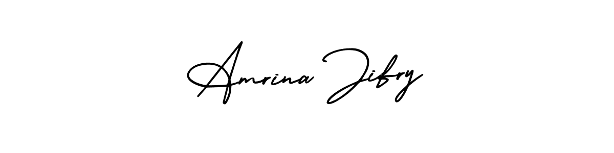 It looks lik you need a new signature style for name Amrina Jifry. Design unique handwritten (AmerikaSignatureDemo-Regular) signature with our free signature maker in just a few clicks. Amrina Jifry signature style 3 images and pictures png