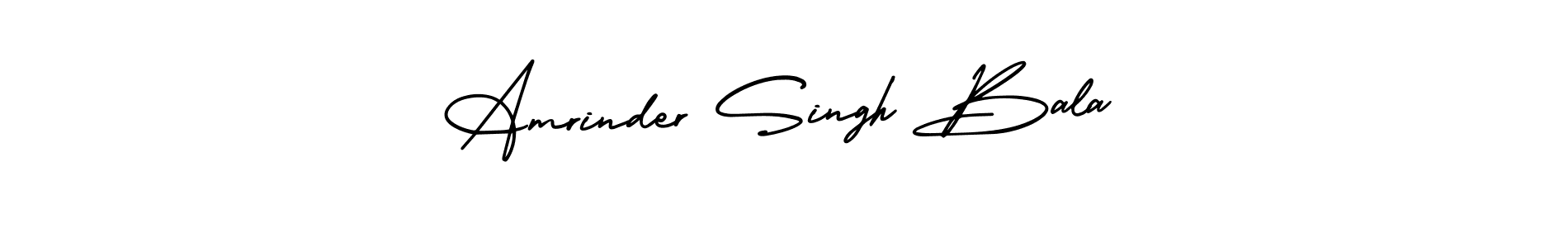 How to make Amrinder Singh Bala name signature. Use AmerikaSignatureDemo-Regular style for creating short signs online. This is the latest handwritten sign. Amrinder Singh Bala signature style 3 images and pictures png