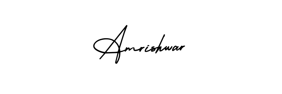 Use a signature maker to create a handwritten signature online. With this signature software, you can design (AmerikaSignatureDemo-Regular) your own signature for name Amrishwar. Amrishwar signature style 3 images and pictures png