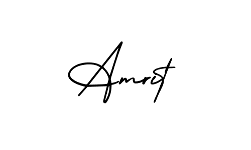 Create a beautiful signature design for name Amrit. With this signature (AmerikaSignatureDemo-Regular) fonts, you can make a handwritten signature for free. Amrit signature style 3 images and pictures png