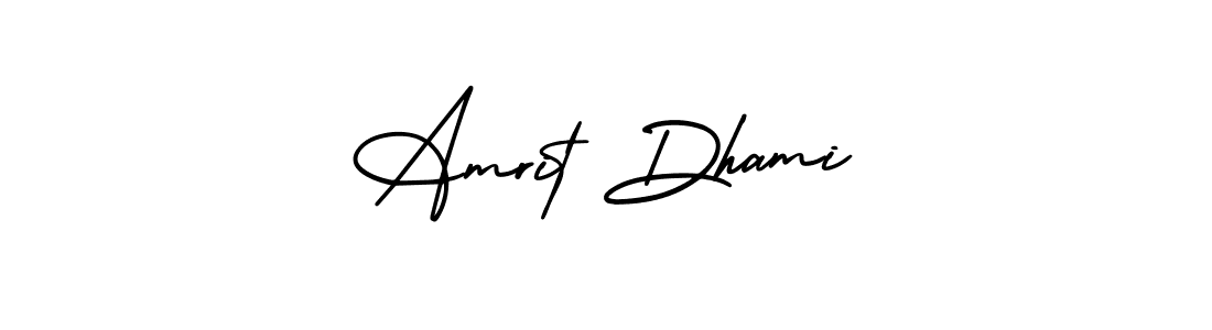 Also we have Amrit Dhami name is the best signature style. Create professional handwritten signature collection using AmerikaSignatureDemo-Regular autograph style. Amrit Dhami signature style 3 images and pictures png