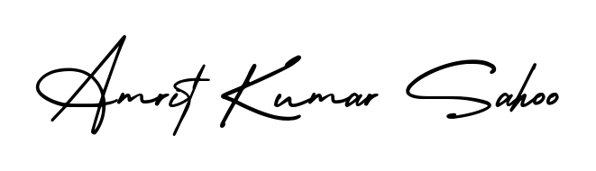 Stand out with a creative autograph for Amrit Kumar Sahoo. The AmerikaSignatureDemo-Regular styling blends modern aesthetics with classic signature flourishes. Amrit Kumar Sahoo signature style 3 images and pictures png