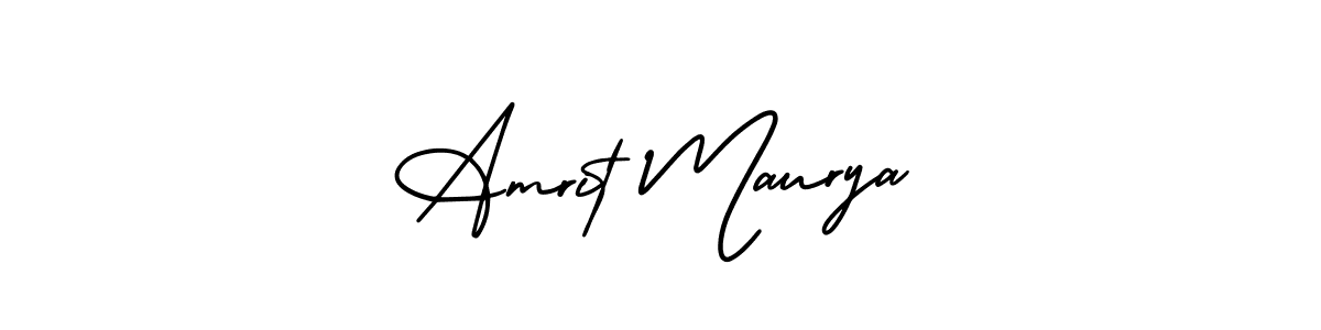 This is the best signature style for the Amrit Maurya name. Also you like these signature font (AmerikaSignatureDemo-Regular). Mix name signature. Amrit Maurya signature style 3 images and pictures png