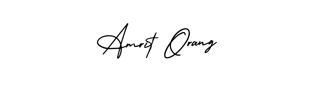 Also You can easily find your signature by using the search form. We will create Amrit Orang name handwritten signature images for you free of cost using AmerikaSignatureDemo-Regular sign style. Amrit Orang signature style 3 images and pictures png
