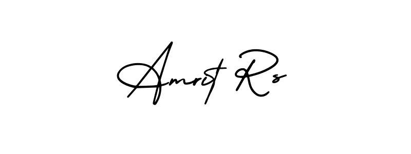 Make a beautiful signature design for name Amrit Rs. With this signature (AmerikaSignatureDemo-Regular) style, you can create a handwritten signature for free. Amrit Rs signature style 3 images and pictures png