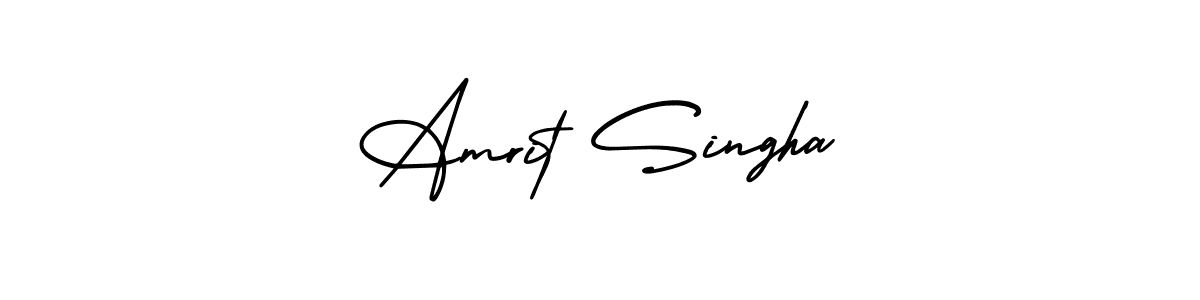 How to make Amrit Singha signature? AmerikaSignatureDemo-Regular is a professional autograph style. Create handwritten signature for Amrit Singha name. Amrit Singha signature style 3 images and pictures png