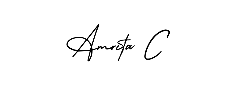 How to Draw Amrita C signature style? AmerikaSignatureDemo-Regular is a latest design signature styles for name Amrita C. Amrita C signature style 3 images and pictures png