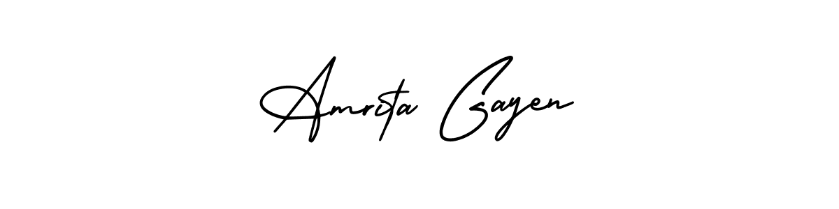 Make a beautiful signature design for name Amrita Gayen. Use this online signature maker to create a handwritten signature for free. Amrita Gayen signature style 3 images and pictures png