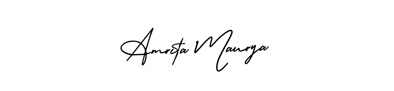 You can use this online signature creator to create a handwritten signature for the name Amrita Maurya. This is the best online autograph maker. Amrita Maurya signature style 3 images and pictures png