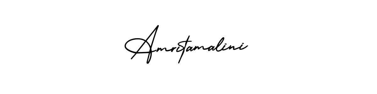 Create a beautiful signature design for name Amritamalini. With this signature (AmerikaSignatureDemo-Regular) fonts, you can make a handwritten signature for free. Amritamalini signature style 3 images and pictures png