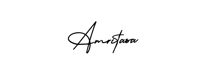 How to Draw Amritasa signature style? AmerikaSignatureDemo-Regular is a latest design signature styles for name Amritasa. Amritasa signature style 3 images and pictures png