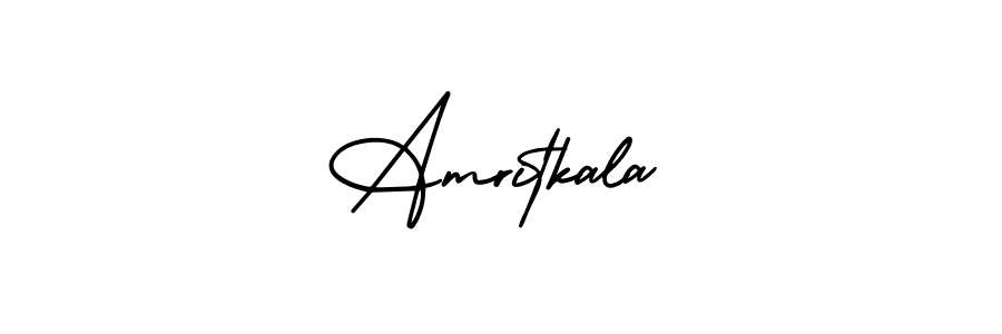 Design your own signature with our free online signature maker. With this signature software, you can create a handwritten (AmerikaSignatureDemo-Regular) signature for name Amritkala. Amritkala signature style 3 images and pictures png