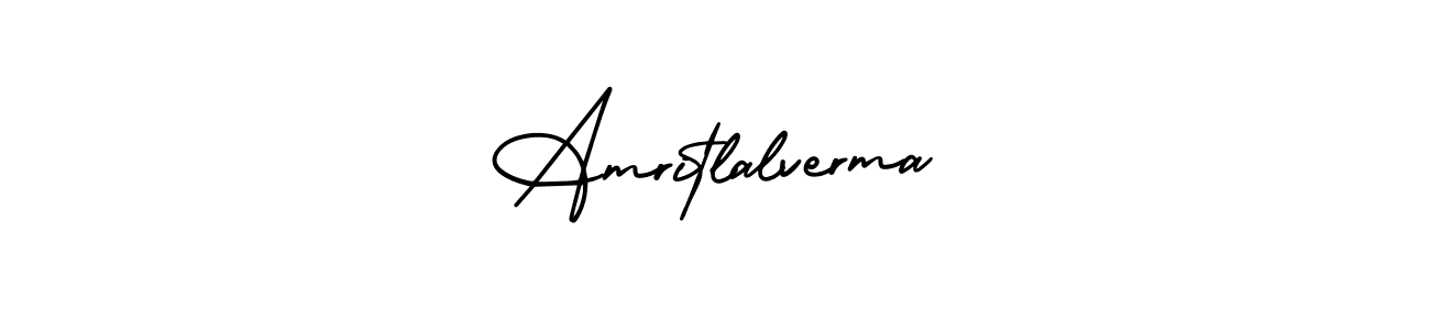 This is the best signature style for the Amritlalverma name. Also you like these signature font (AmerikaSignatureDemo-Regular). Mix name signature. Amritlalverma signature style 3 images and pictures png