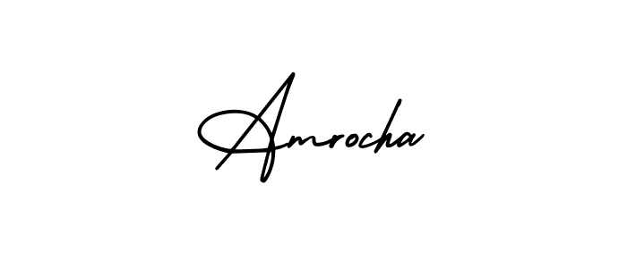 You can use this online signature creator to create a handwritten signature for the name Amrocha. This is the best online autograph maker. Amrocha signature style 3 images and pictures png