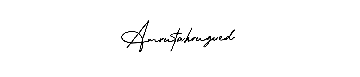 This is the best signature style for the Amruta,hrugved name. Also you like these signature font (AmerikaSignatureDemo-Regular). Mix name signature. Amruta,hrugved signature style 3 images and pictures png