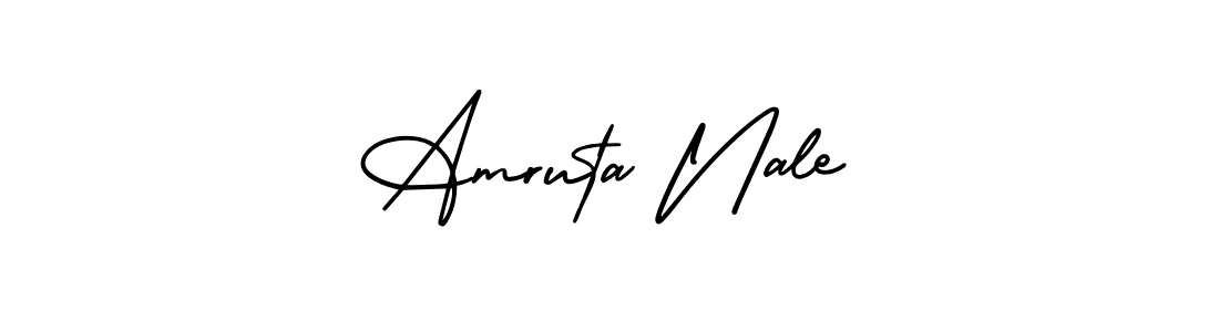 This is the best signature style for the Amruta Nale name. Also you like these signature font (AmerikaSignatureDemo-Regular). Mix name signature. Amruta Nale signature style 3 images and pictures png