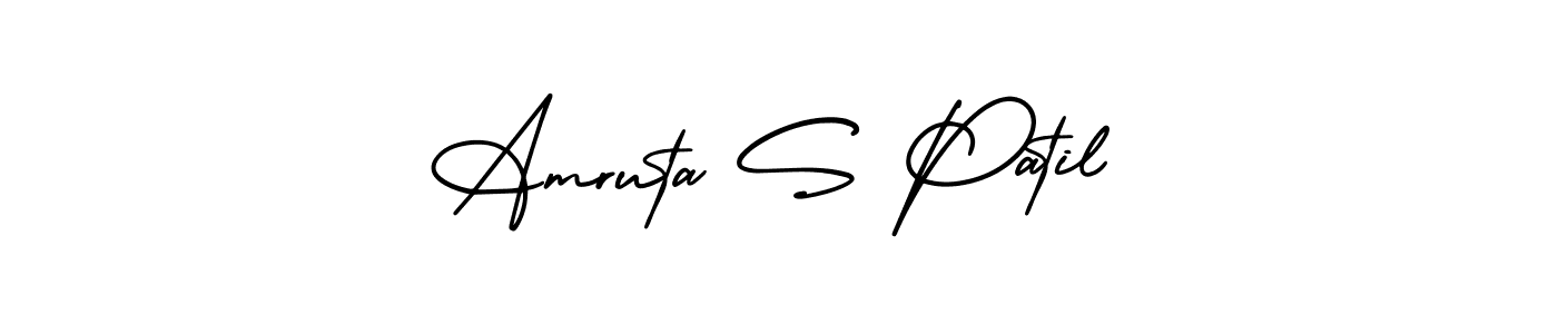 This is the best signature style for the Amruta S Patil name. Also you like these signature font (AmerikaSignatureDemo-Regular). Mix name signature. Amruta S Patil signature style 3 images and pictures png