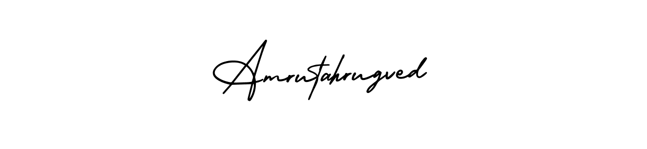 Create a beautiful signature design for name Amrutahrugved. With this signature (AmerikaSignatureDemo-Regular) fonts, you can make a handwritten signature for free. Amrutahrugved signature style 3 images and pictures png