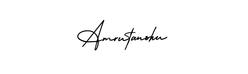 You should practise on your own different ways (AmerikaSignatureDemo-Regular) to write your name (Amrutanshu) in signature. don't let someone else do it for you. Amrutanshu signature style 3 images and pictures png