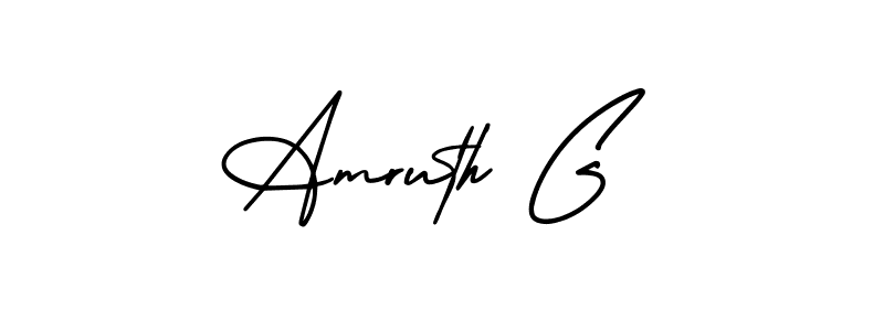 Best and Professional Signature Style for Amruth G. AmerikaSignatureDemo-Regular Best Signature Style Collection. Amruth G signature style 3 images and pictures png