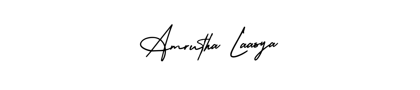 Create a beautiful signature design for name Amrutha Laasya. With this signature (AmerikaSignatureDemo-Regular) fonts, you can make a handwritten signature for free. Amrutha Laasya signature style 3 images and pictures png