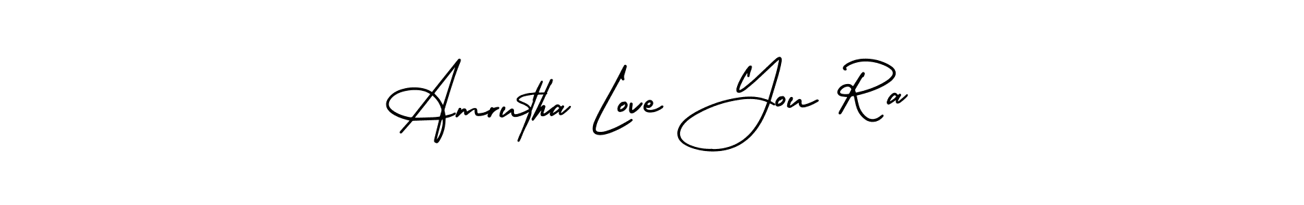 You can use this online signature creator to create a handwritten signature for the name Amrutha Love You Ra. This is the best online autograph maker. Amrutha Love You Ra signature style 3 images and pictures png