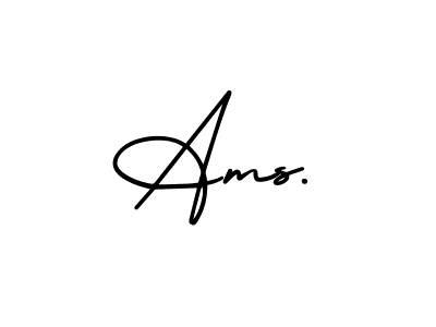 You should practise on your own different ways (AmerikaSignatureDemo-Regular) to write your name (Ams.) in signature. don't let someone else do it for you. Ams. signature style 3 images and pictures png