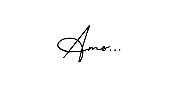 Also You can easily find your signature by using the search form. We will create Ams... name handwritten signature images for you free of cost using AmerikaSignatureDemo-Regular sign style. Ams... signature style 3 images and pictures png