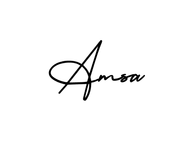 Also You can easily find your signature by using the search form. We will create Amsa name handwritten signature images for you free of cost using AmerikaSignatureDemo-Regular sign style. Amsa signature style 3 images and pictures png
