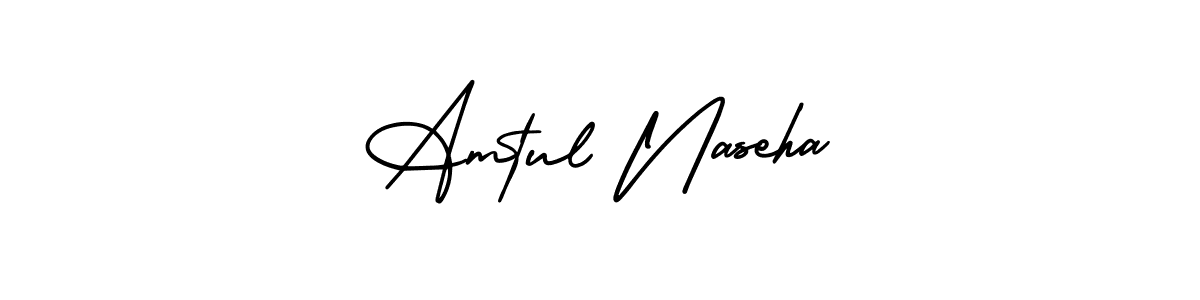 Amtul Naseha stylish signature style. Best Handwritten Sign (AmerikaSignatureDemo-Regular) for my name. Handwritten Signature Collection Ideas for my name Amtul Naseha. Amtul Naseha signature style 3 images and pictures png