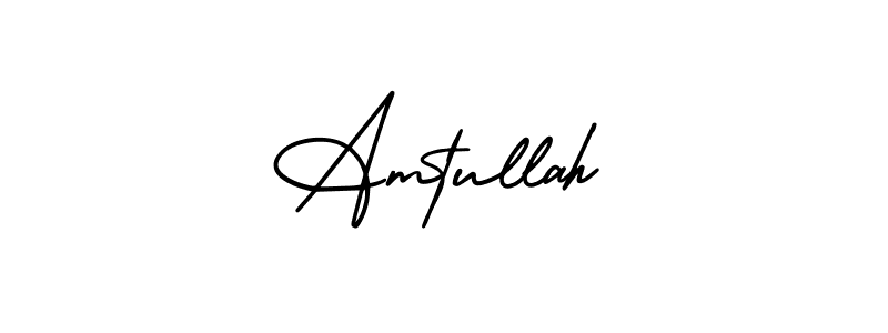 AmerikaSignatureDemo-Regular is a professional signature style that is perfect for those who want to add a touch of class to their signature. It is also a great choice for those who want to make their signature more unique. Get Amtullah name to fancy signature for free. Amtullah signature style 3 images and pictures png