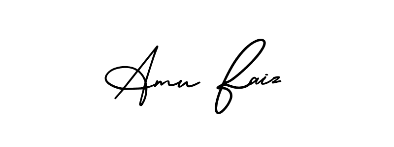 Also we have Amu Faiz name is the best signature style. Create professional handwritten signature collection using AmerikaSignatureDemo-Regular autograph style. Amu Faiz signature style 3 images and pictures png