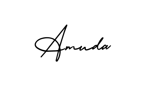 How to Draw Amuda signature style? AmerikaSignatureDemo-Regular is a latest design signature styles for name Amuda. Amuda signature style 3 images and pictures png