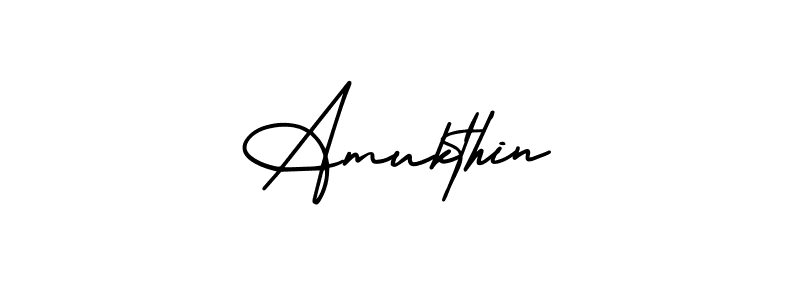 Make a beautiful signature design for name Amukthin. Use this online signature maker to create a handwritten signature for free. Amukthin signature style 3 images and pictures png