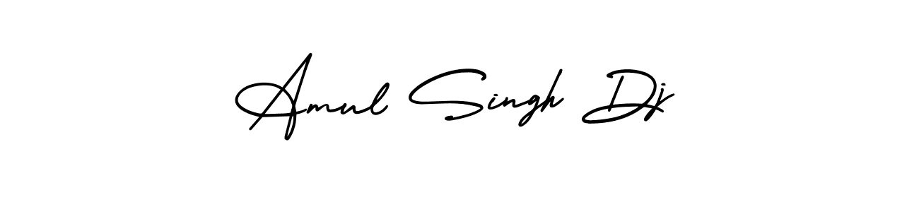 Use a signature maker to create a handwritten signature online. With this signature software, you can design (AmerikaSignatureDemo-Regular) your own signature for name Amul Singh Dj. Amul Singh Dj signature style 3 images and pictures png