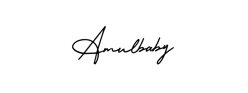 AmerikaSignatureDemo-Regular is a professional signature style that is perfect for those who want to add a touch of class to their signature. It is also a great choice for those who want to make their signature more unique. Get Amulbaby name to fancy signature for free. Amulbaby signature style 3 images and pictures png