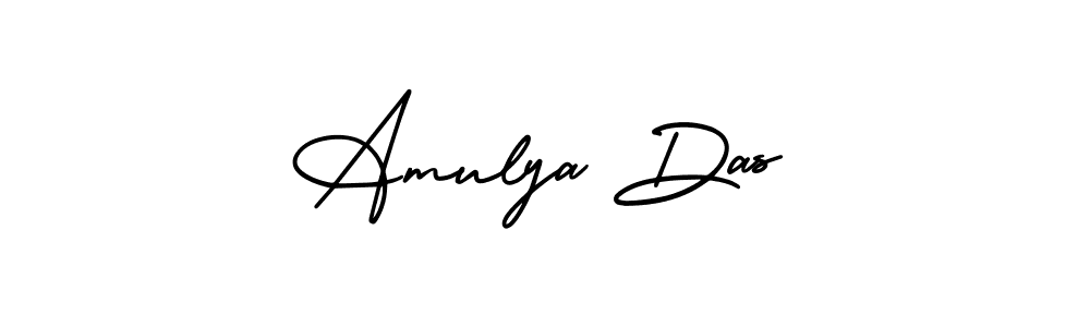 How to make Amulya Das name signature. Use AmerikaSignatureDemo-Regular style for creating short signs online. This is the latest handwritten sign. Amulya Das signature style 3 images and pictures png