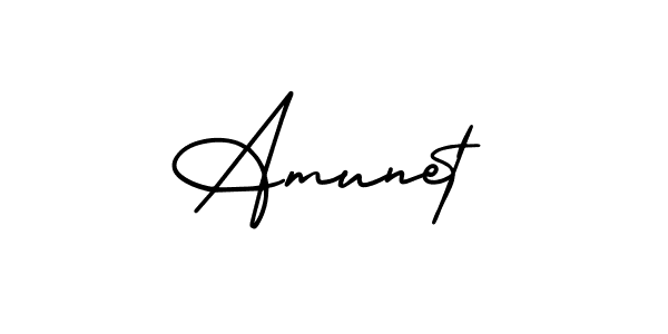 Make a beautiful signature design for name Amunet. With this signature (AmerikaSignatureDemo-Regular) style, you can create a handwritten signature for free. Amunet signature style 3 images and pictures png