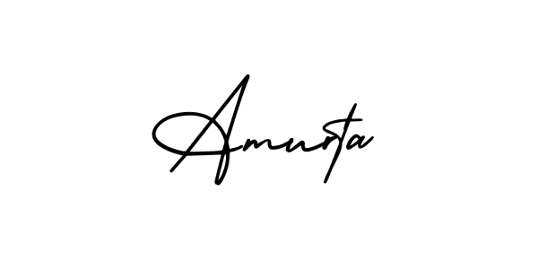 Design your own signature with our free online signature maker. With this signature software, you can create a handwritten (AmerikaSignatureDemo-Regular) signature for name Amurta. Amurta signature style 3 images and pictures png