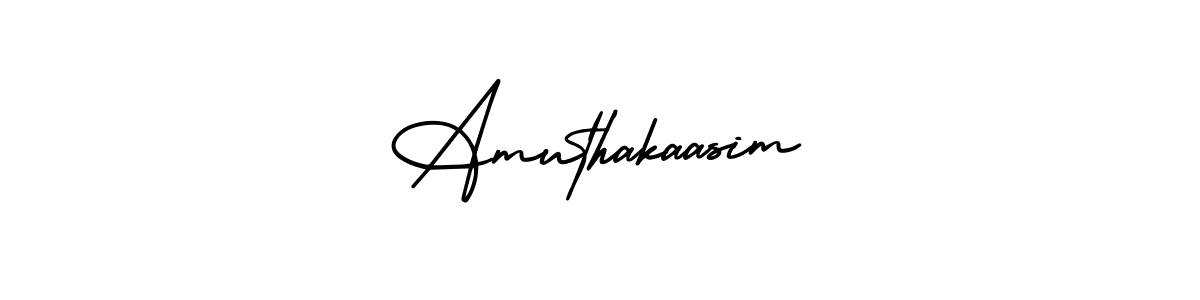 How to make Amuthakaasim signature? AmerikaSignatureDemo-Regular is a professional autograph style. Create handwritten signature for Amuthakaasim name. Amuthakaasim signature style 3 images and pictures png