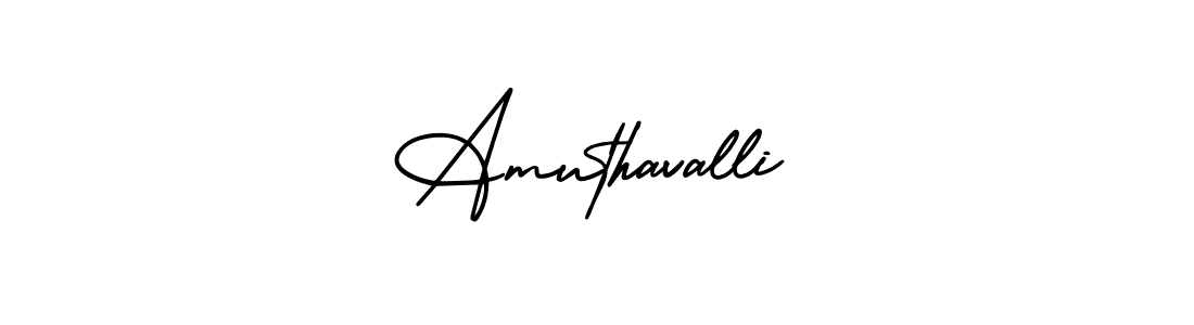It looks lik you need a new signature style for name Amuthavalli. Design unique handwritten (AmerikaSignatureDemo-Regular) signature with our free signature maker in just a few clicks. Amuthavalli signature style 3 images and pictures png