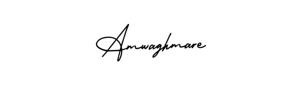 Make a beautiful signature design for name Amwaghmare. With this signature (AmerikaSignatureDemo-Regular) style, you can create a handwritten signature for free. Amwaghmare signature style 3 images and pictures png