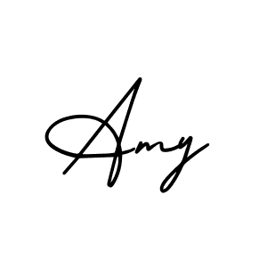 How to make Amy name signature. Use AmerikaSignatureDemo-Regular style for creating short signs online. This is the latest handwritten sign. Amy signature style 3 images and pictures png