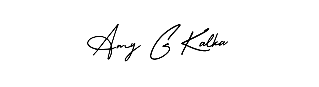 Make a beautiful signature design for name Amy G Kalka. Use this online signature maker to create a handwritten signature for free. Amy G Kalka signature style 3 images and pictures png