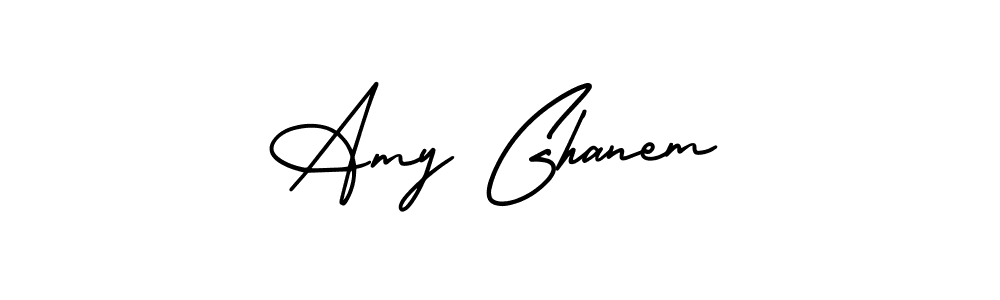 It looks lik you need a new signature style for name Amy Ghanem. Design unique handwritten (AmerikaSignatureDemo-Regular) signature with our free signature maker in just a few clicks. Amy Ghanem signature style 3 images and pictures png