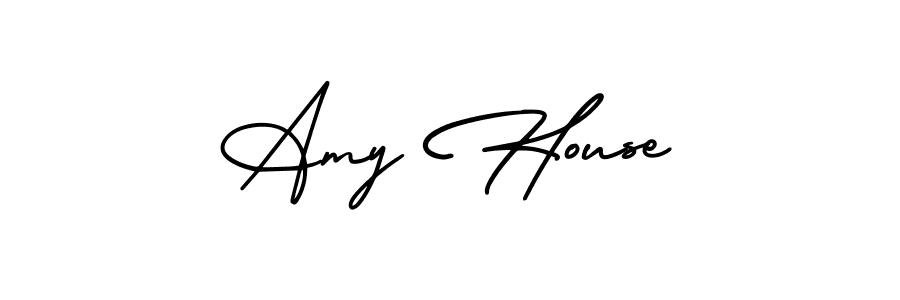 if you are searching for the best signature style for your name Amy House. so please give up your signature search. here we have designed multiple signature styles  using AmerikaSignatureDemo-Regular. Amy House signature style 3 images and pictures png