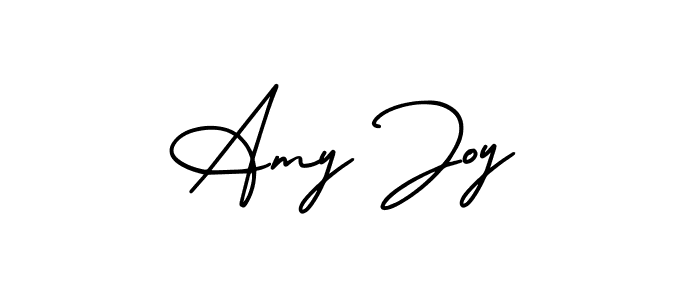The best way (AmerikaSignatureDemo-Regular) to make a short signature is to pick only two or three words in your name. The name Amy Joy include a total of six letters. For converting this name. Amy Joy signature style 3 images and pictures png