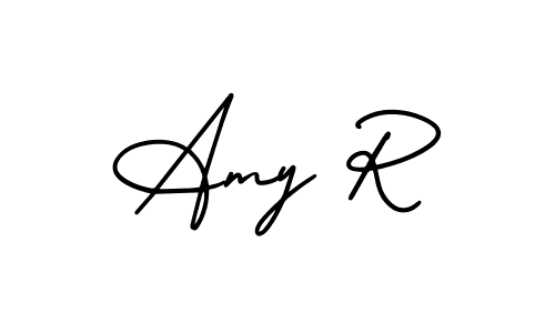 Also You can easily find your signature by using the search form. We will create Amy R name handwritten signature images for you free of cost using AmerikaSignatureDemo-Regular sign style. Amy R signature style 3 images and pictures png