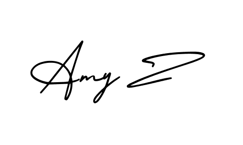 AmerikaSignatureDemo-Regular is a professional signature style that is perfect for those who want to add a touch of class to their signature. It is also a great choice for those who want to make their signature more unique. Get Amy Z name to fancy signature for free. Amy Z signature style 3 images and pictures png